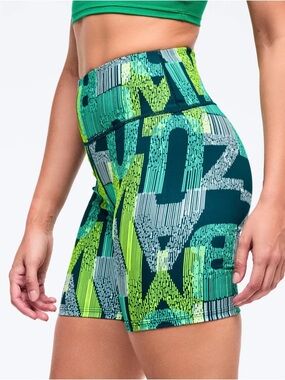 Zumba Latin movement high waisted biker shorts.